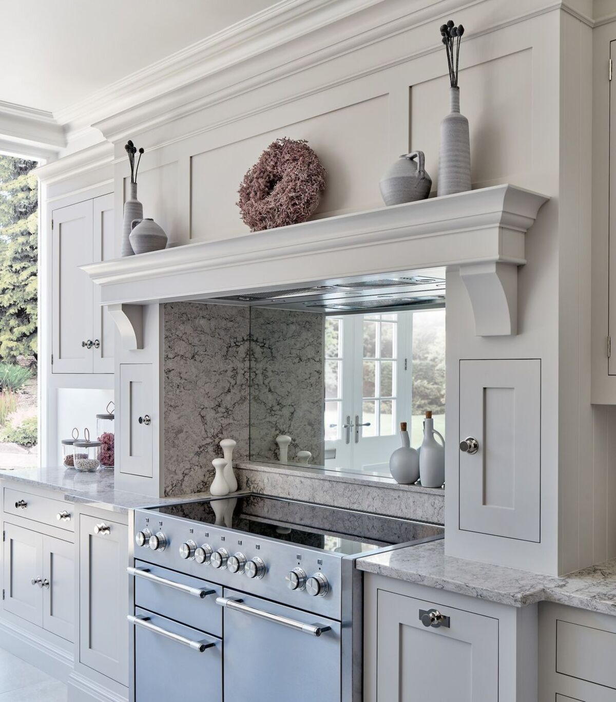 creative ways to decorate above your kitchen cabinets 12